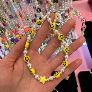 Smiley Face Phone Strap